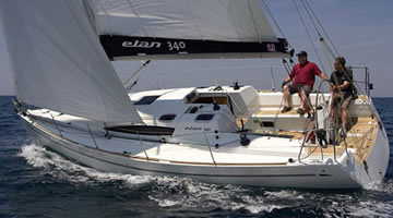 Elan 340 sailing