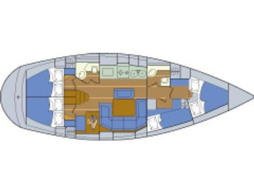 Bavaria 41 Holiday Layout